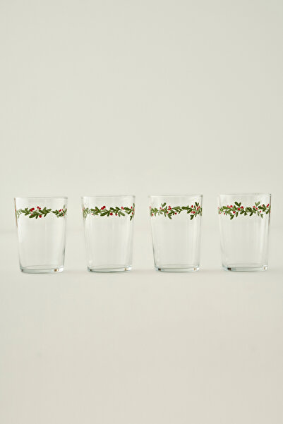 Bella Maison New Year's 4-Piece Glass Cup Set - 510 Cc