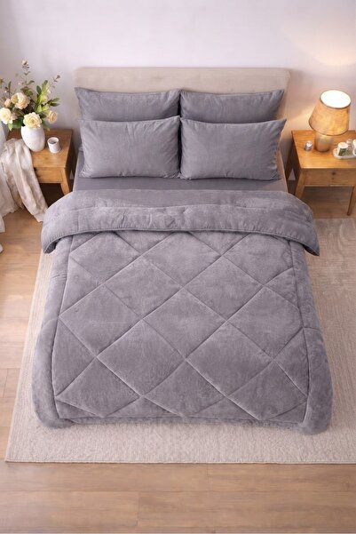 Belsina Home Çift Kişilik Çift Taraflı Welsoft Yorgan Yumuşak Doku