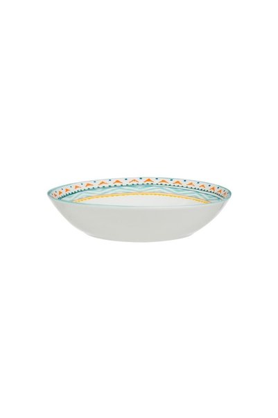 OEM Farfurie adâncă din porțelan model Aztec colorat 750 ml