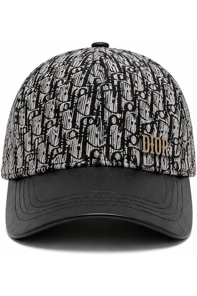 GENERAL Oblique Baseball Cap, Black and Gray