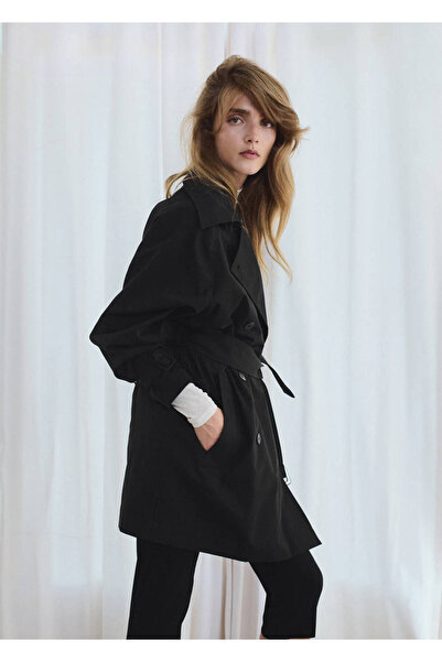 MANGO Woman Kemerli midi trençkot