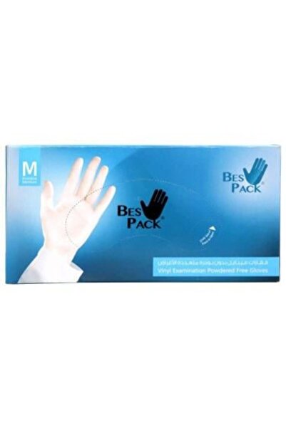 Bes Pack Bispack multipurpose powder free vinyl gloves - 80 pcs | medium