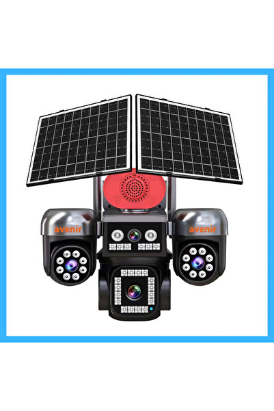 AVENİR AV-S446 12 MP 4 KAMERALI 3 PTZ 4G SOLAR KAMERA