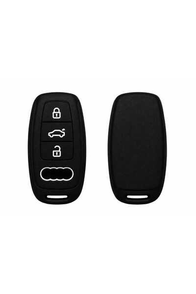 GMA KEYS Smart Silicone Key Case Cover for Audi A3 2021-2022 A6L A7 A8 Q8 E Tron C8 D5