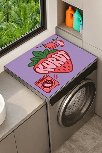Valerine Life Clothes Dryer Top Organizer Mat Liquid-Proof Cover Strawberry Dry