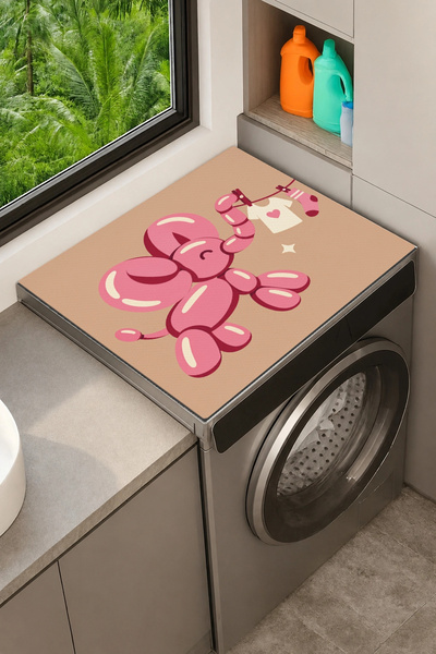Valerine Life Clothes Dryer Top Organizer Mat Liquid-Proof Cover Balloon Elep...