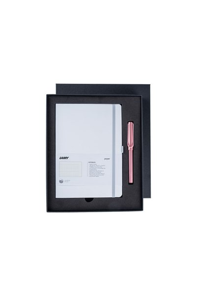 Lamy AL-Star Beyaz Defterli Roller Kalem Seti B3B-3C0-FG
