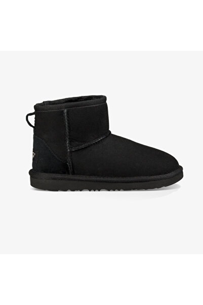 UGG حذاء كلاسيكي صغير للأطفال مصنوع من مزيج الصوف الأسود