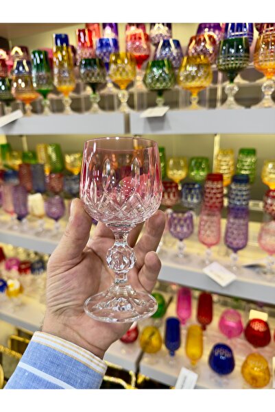 Vakıf home Bohemia Kristal El İşi Ayaklı Kahve Yanı Su Bardağı 150 ml 1 ADET