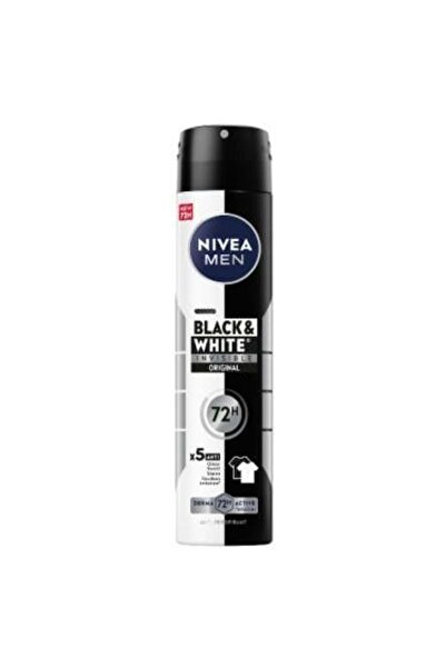 NIVEA Antiperspirant Invisible Spray Black & White Clothes for Men Nivea - 20...