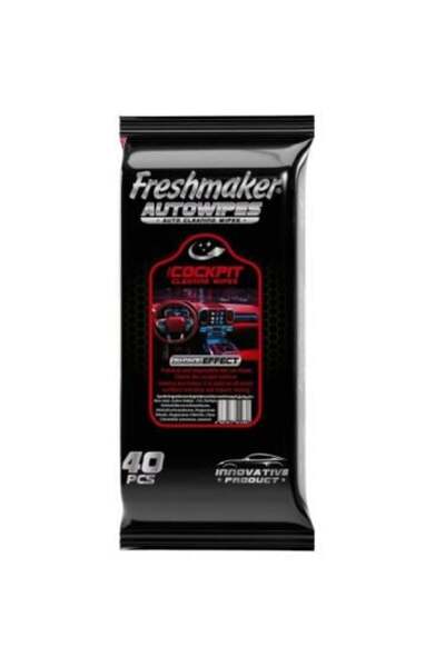Freshmaker مناديل مبلله لطبلون السيارات من فريش ميكر , ٤٠ منديل