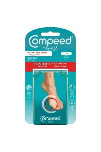 Compeed ضمادات لاصقة لفقاعات القدم من كومبيد - 6 قطع | حجم صغير