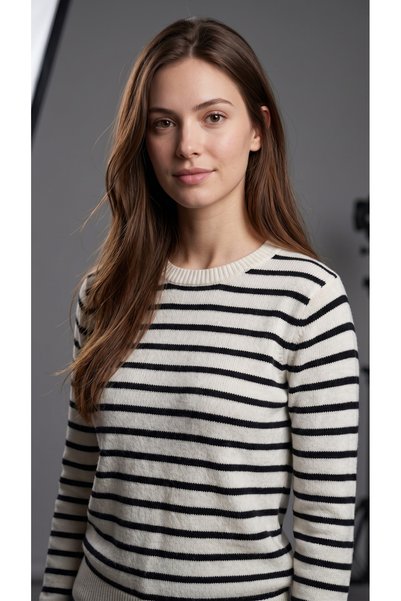 Loopa Women's Striped Knit Sweater