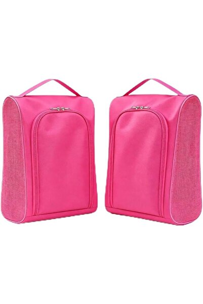 Generic Travel Shoe Storage Bag,With Handles,Gym Storage Bag(Rose Pink)