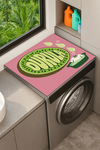 Valerine Life Clothes Dryer Top Organizer Mat Liquid-Proof Cover Green Rinse Mat