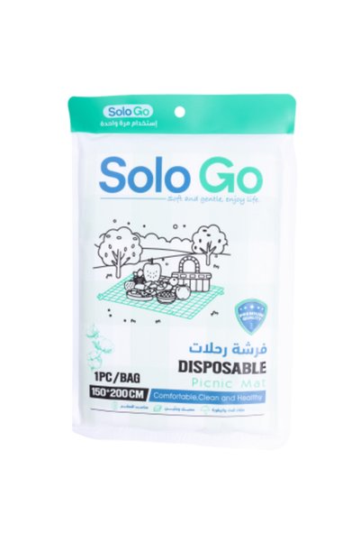 Sologo فرشة رحلات للاستخدام مرة واحدة من سولو جو - 150 × 200 سم