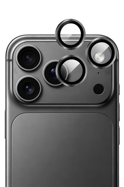 QUSCHU واقي عدسة الكاميرا من الياقوت الفاخر المتوافق مع iPhone 18 Pro / 18 Pr...