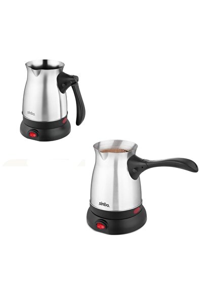 Sinbo SCM-2992 Elektrikli Cezve 600W 6FİNCAN 500ML 360° Kablosuz Kullanım Çel...