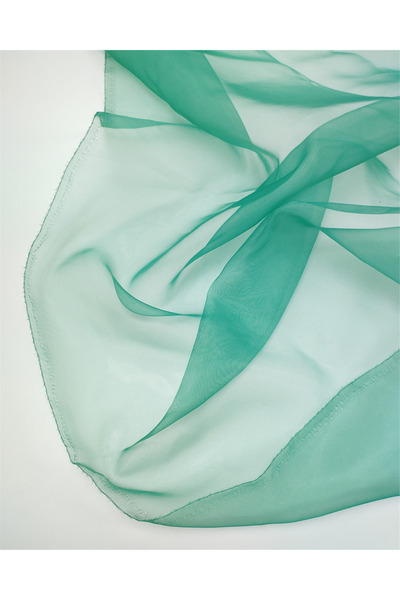 Kumaş Parça Vibrant Green Organza Tulle Fabric for Dresses & Blouses 150X240Cm