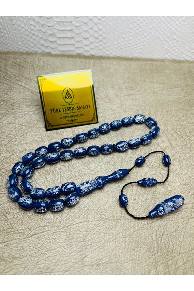 TTS TÜRK TESBİH SANATI Silver Rosary Silver Leafed Prayer Beads