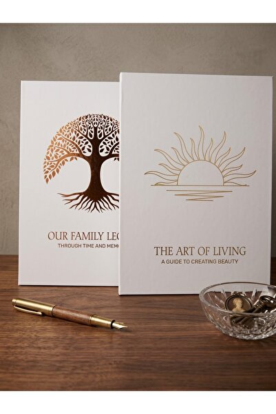 EMELİA HOME THE-ART-OF-LIVING-OUR-FAMILY-LEGACY-2 İ DEKORATİF KİTAP KUTU SETİ