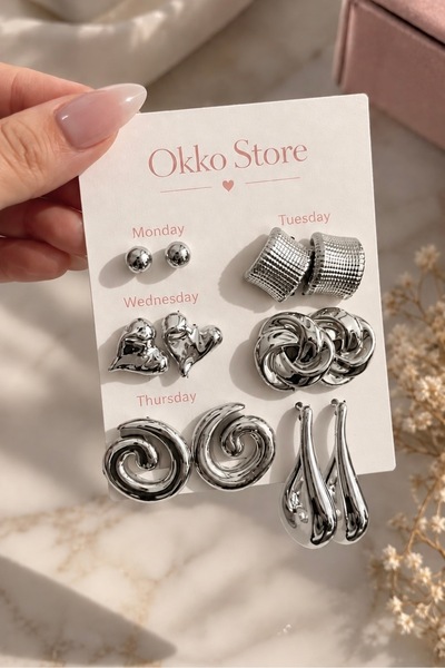 Okko Store Çoklu Küpe Seti