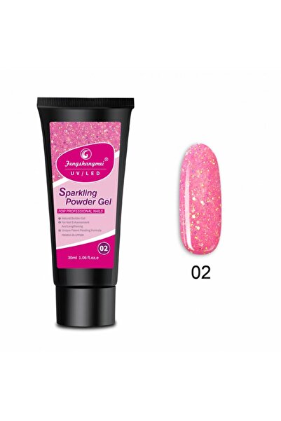 FSM Gel cu sclipici 30ml - Polygel UV/LED cu Sclipici 02