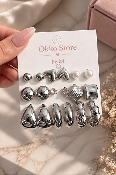 Okko Store Çoklu Küpe Seti