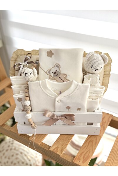 Happy Moon Bebek kıyafetleri yenidoğan hediye sepeti unisex babyshower hediye...