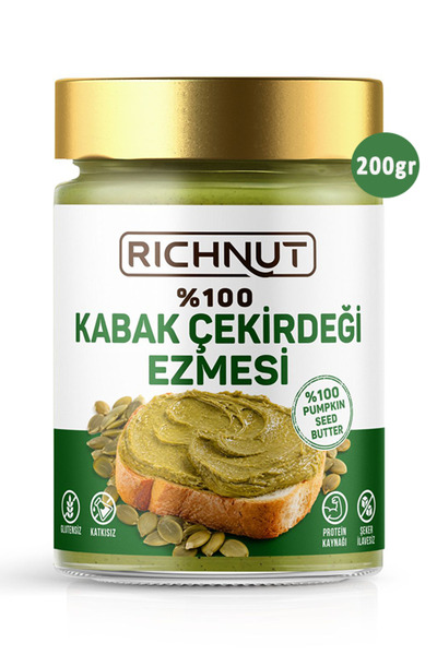 RİCHNUT Kabak Çekirdeği Ezmesi (Şekersiz Katkısız Doğal)