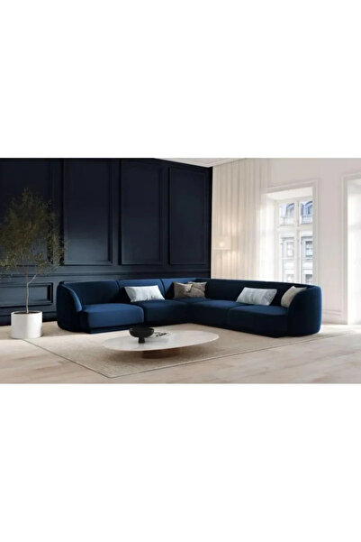 BSB Modern Comfortable Velvet Sofa in L Shape - Dimensions 280X140X85X85 cm -...