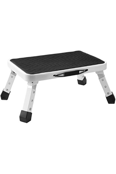 GENERAL JKJ&ZXZ Folding Step Stool, Height-Adjustable Step Stool with Non-Sli...