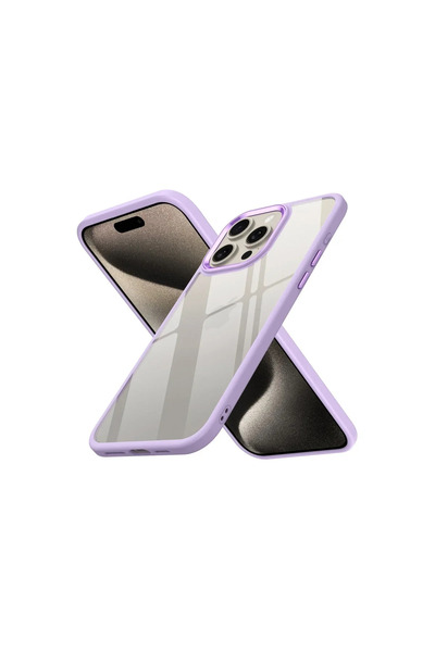 SS HOME CONCEPT Apple iPhone 15 Pro Max Case Power Silicone - Lilac