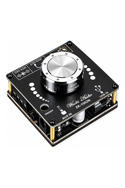 OEM ZK-1002M 2X100W Bluetooth 5.0 USB Aux Stereo Amfi Modülü – Ses Kontrollü