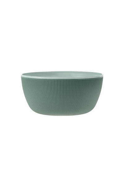 OEM Bol din plastic verde mentă cu model dungi 4 L