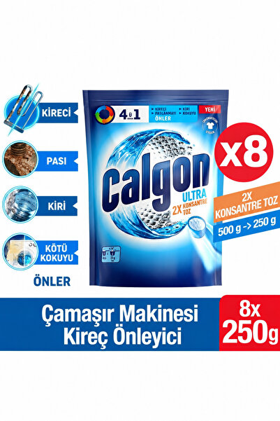 Calgon Power Kir, Pas, Kireç Ve Koku Önleyici 4'ü 1 Arada Ultra Konsantre Toz...