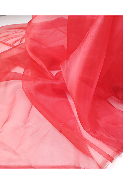 Kumaş Parça Red Organza Chiffon Fabric for Dresses & Blouses 140X190Cm