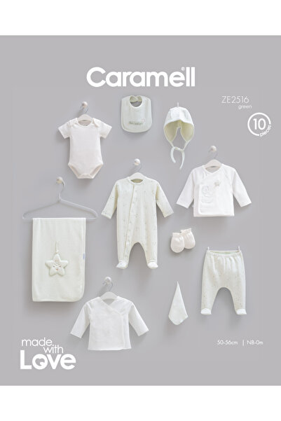 Caramell مجموعة إنجيبابي المكونة من 10 قطع من قطن 100% عالي الجودة على شكل دب...