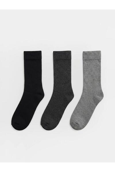 LC Waikiki Ribbed Men's Socks 3-Pack (W6)