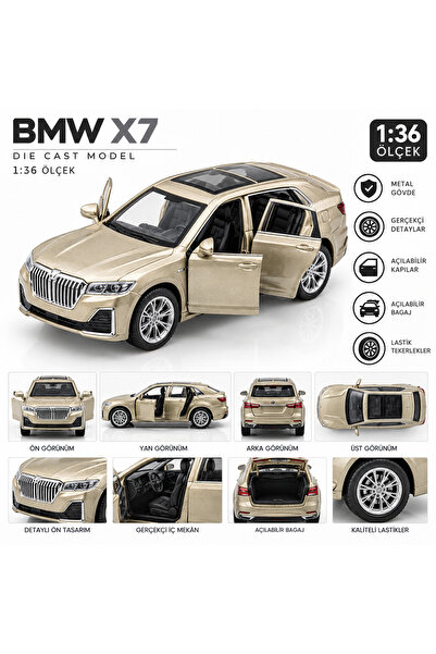 ESM OYUNCAK VE AKSESUAR BMW SUV X7 MODEL 1:36 ÇEK BIRAK