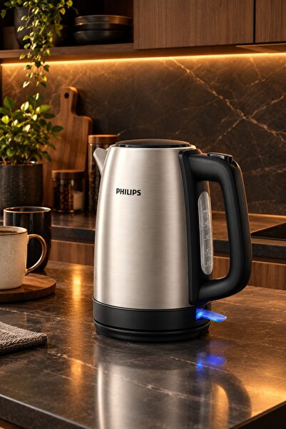 Philips ELVT Yeni Versuni Daily Collection Çelik Su Isıtıcı - 1.7L, 2200W, Iş...