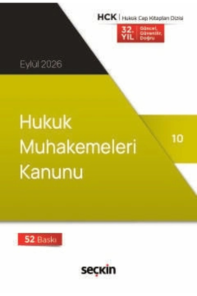Seçkin Yayıncılık Hukuk Muhakemeleri Kanunu Eylül 2026 (Cep Kitabı)