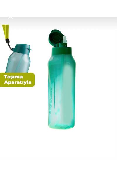 Eco şişe aguavibe pipetli su şişesi&matara 1.2L gizemli yeşil