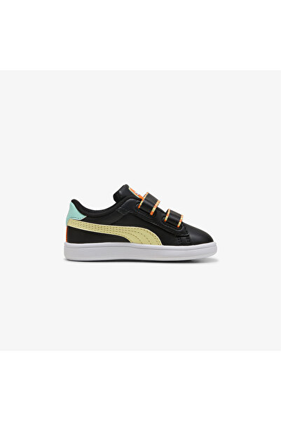 Puma Smash 3.0 Playdate Bebek Siyah Spor Ayakkabı