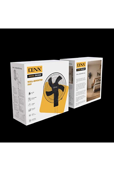 Denx مروحة مثبتة بشكل جيد، 16 بوصة، قوة 40-5 واط