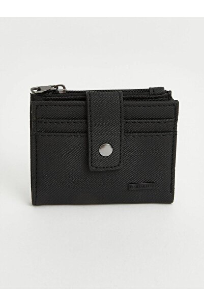 LC Waikiki Men's Card Holder Wallet with Zipper and Snap Fasteners (W6)
