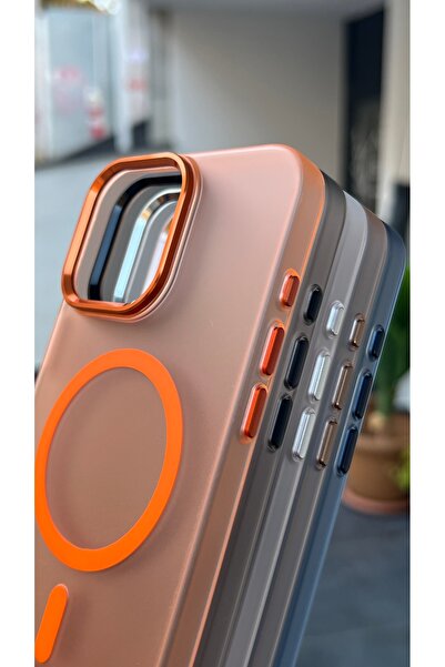 EDELFU iPhone 15 PRO MAX uyumlu - MagSafe Mat Mika Kapak, Koruyucu ve Tuşları Hassas Kaliteli Kılıf