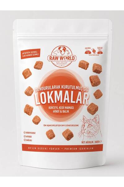 Freeze Dried Hindi Balık Kokteyl Kedi Maması