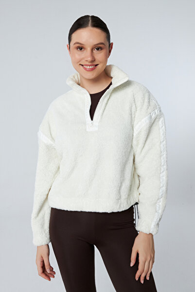 veres Halo Wellsoft Beli Ayarlanabilir Crop Oversize Sweatshirt