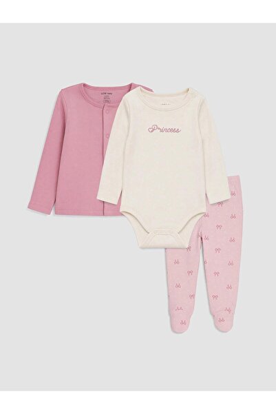 LC Waikiki Embroidered Baby Girl 3-Piece Set (W6)